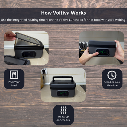 Voltiva Smart Cordless Self-Heating Lunchbox