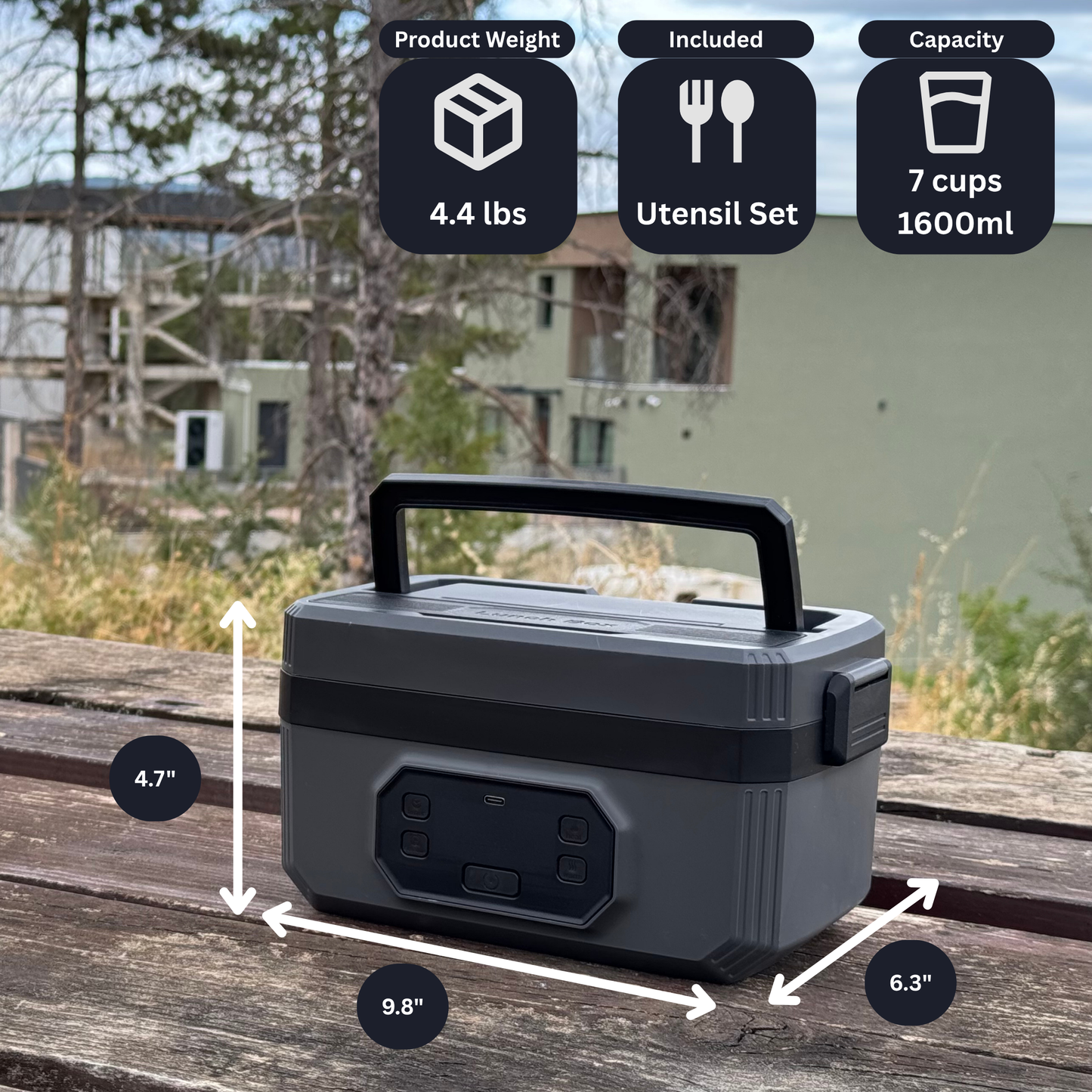 Voltiva Smart Cordless Self-Heating Lunchbox